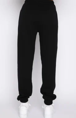 Sweatpants | White Fox Boutique About That Time Sweatpants black