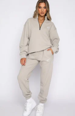 Sweatpants | White Fox Boutique About That Time Sweatpants Taupe grey