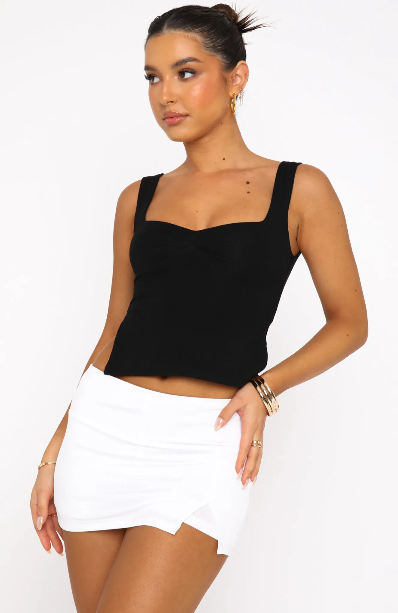 Shorts | White Fox Boutique Act Brand New Mini Skort white