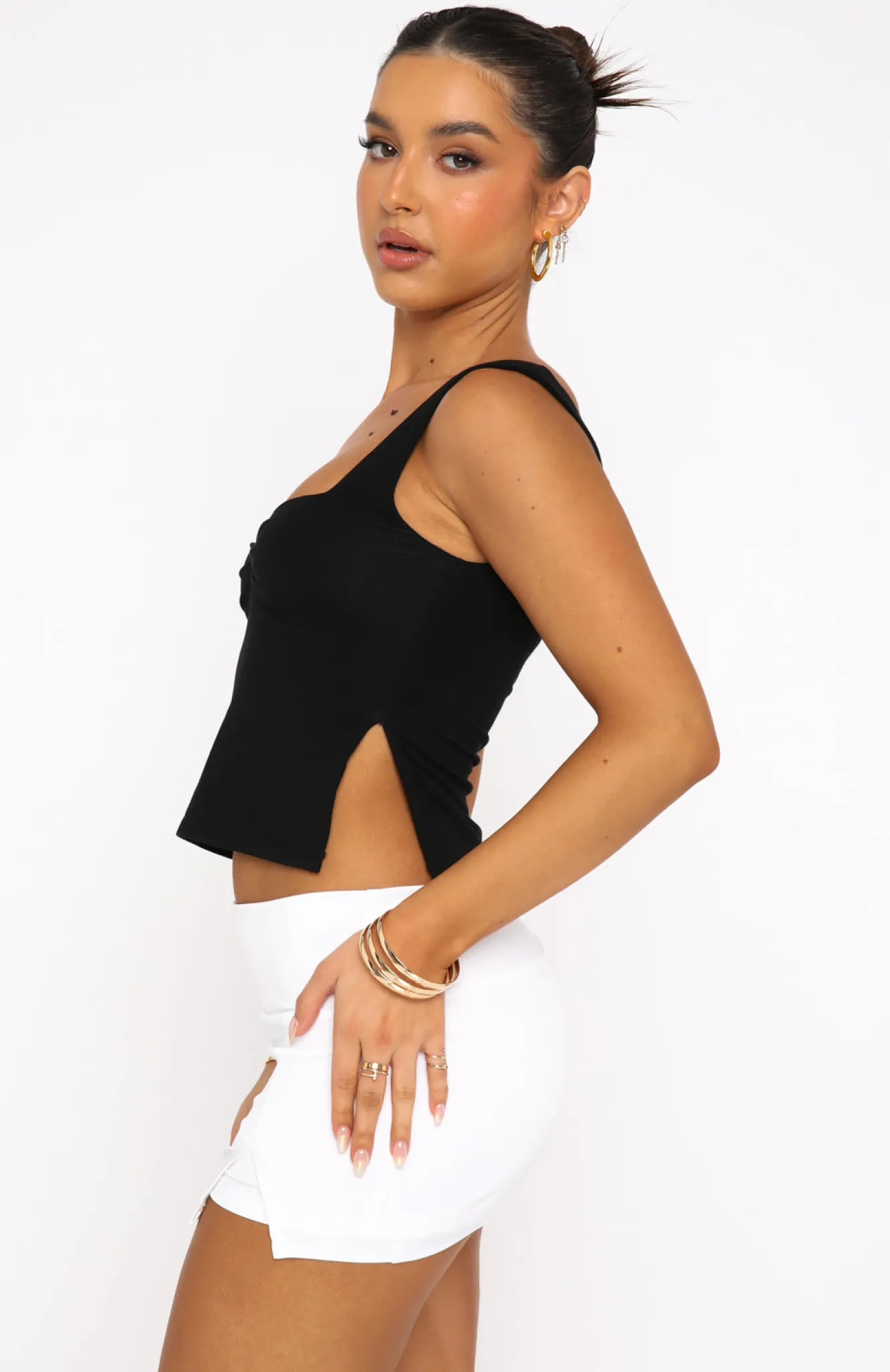Shorts | White Fox Boutique Act Brand New Mini Skort white