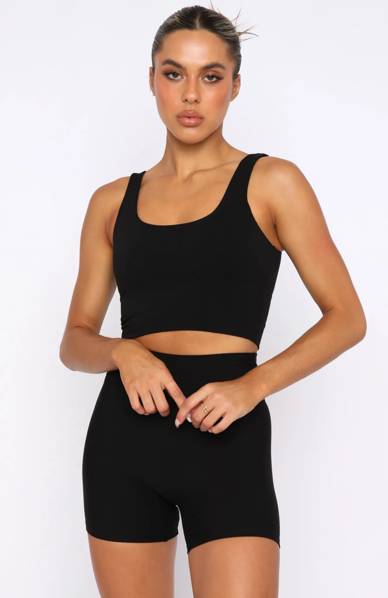 Sports Bras & Crops | White Fox Boutique Activation Sports Crop black