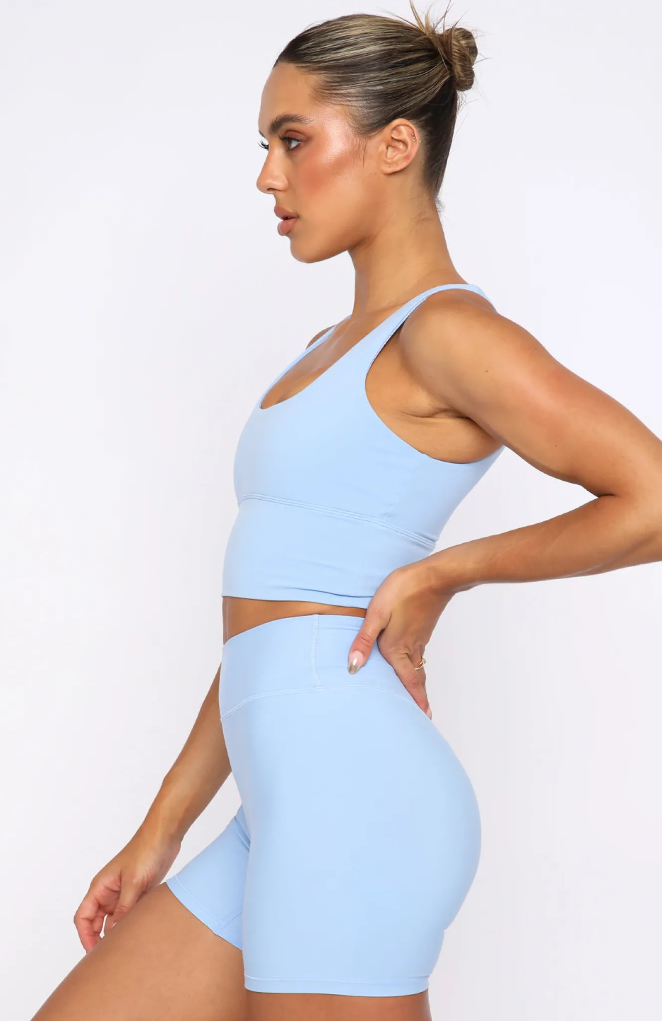 Sports Bras & Crops | White Fox Boutique Activation Sports Crop Sky blue