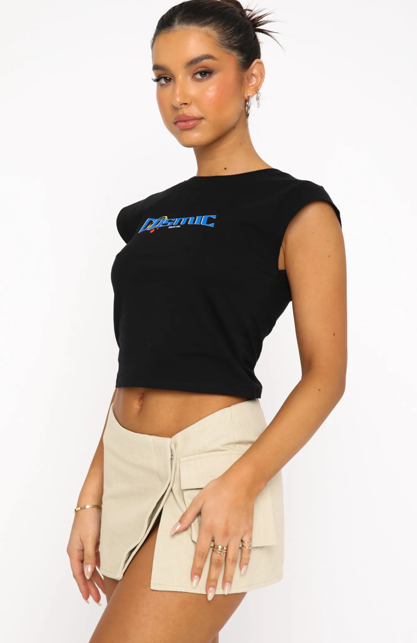 Shirts & Blouses | White Fox Boutique Adding Spice Baby Tee black