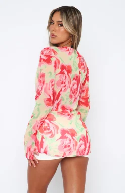 Shirts & Blouses | White Fox Boutique Admire Me Tie Front Long Sleeve Top Summer Breeze pink