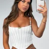 Shirts & Blouses | White Fox Boutique All Falls Down Bustier white