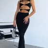 Restocked | White Fox Boutique All I Want Is You Maxi Dress black