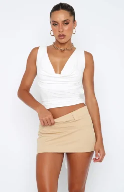 Shirts & Blouses | White Fox Boutique All Me Tie Back Top white