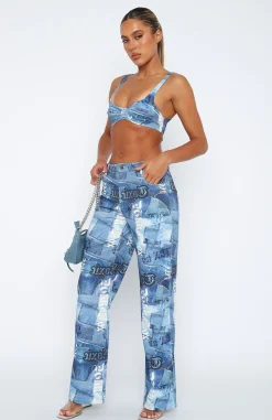 Pants | White Fox Boutique All Or Nothing Pant Chambray blue