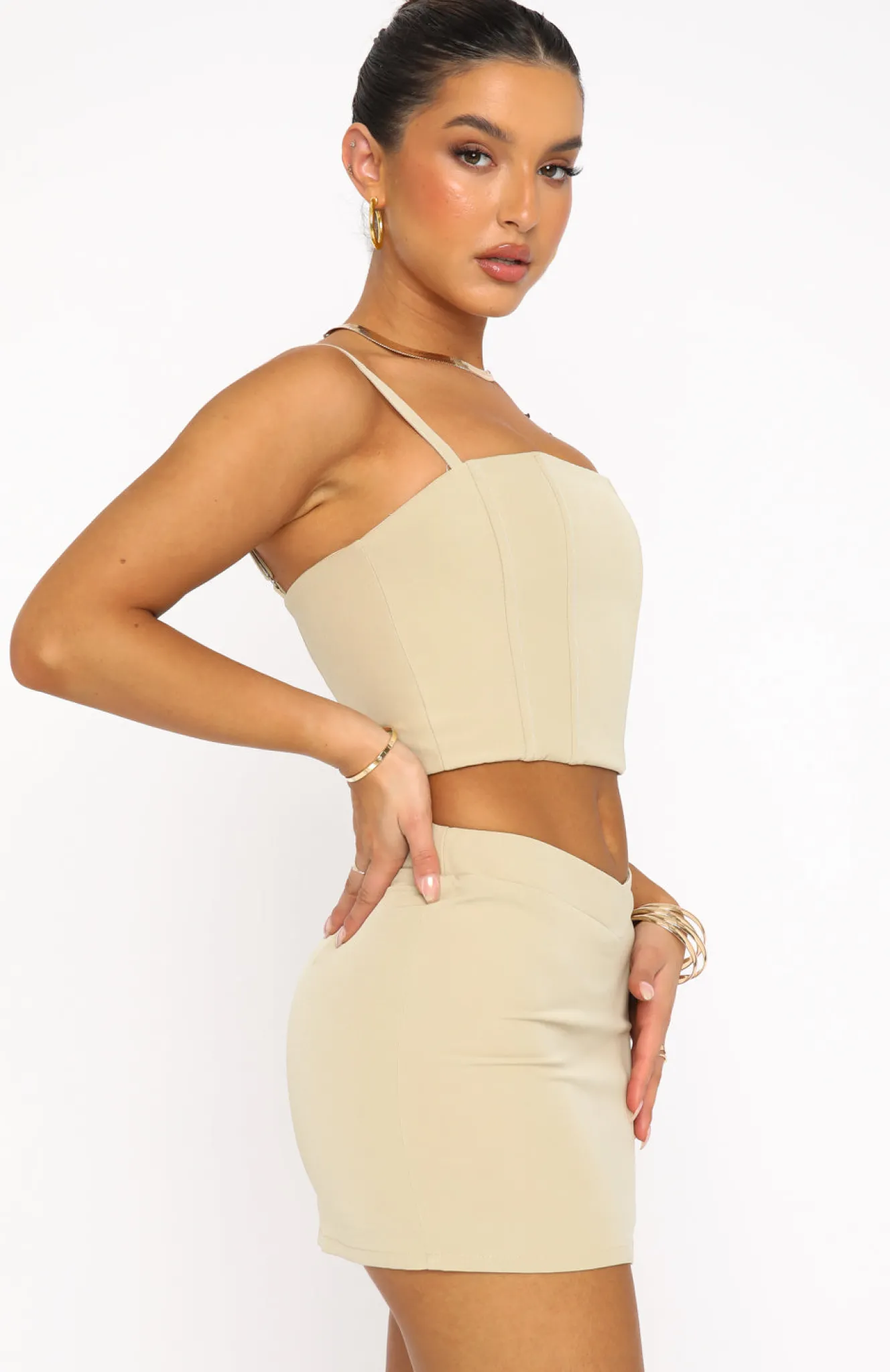 Shirts & Blouses | White Fox Boutique All The Memories Bustier Taupe nude