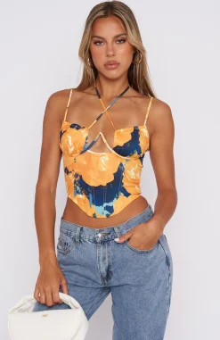 Shirts & Blouses | White Fox Boutique All Time Favourite Bustier Citrine orange
