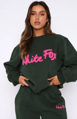 Jackets & Blazers | White Fox Boutique All Time Favourite Oversized Sweater Dark green