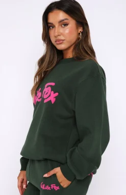 Jackets & Blazers | White Fox Boutique All Time Favourite Oversized Sweater Dark green