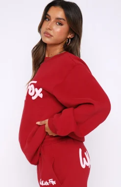 Jackets & Blazers | White Fox Boutique All Time Favourite Oversized Sweater red
