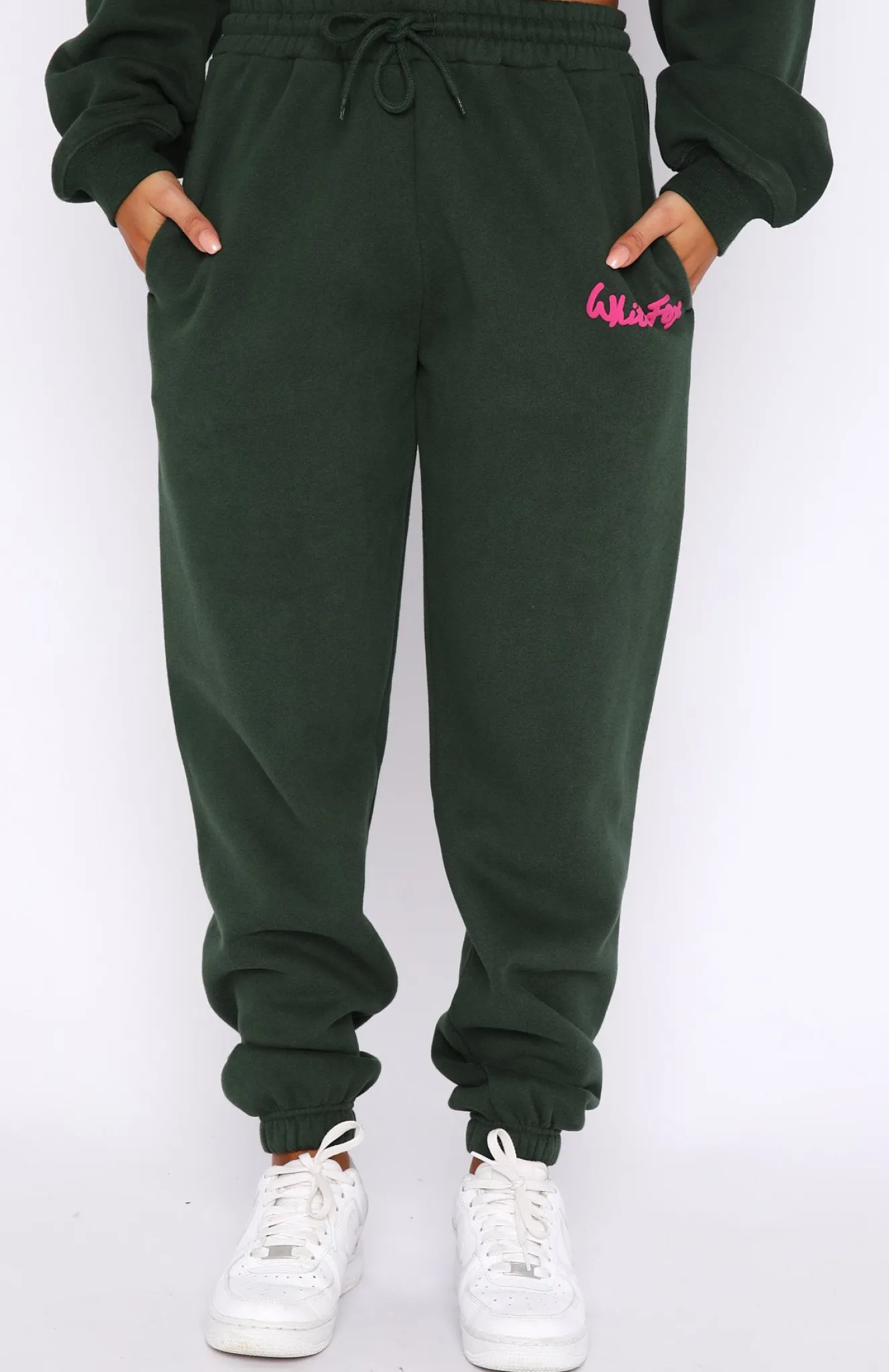 Sweatpants | White Fox Boutique All Time Favourite Sweatpants Dark green