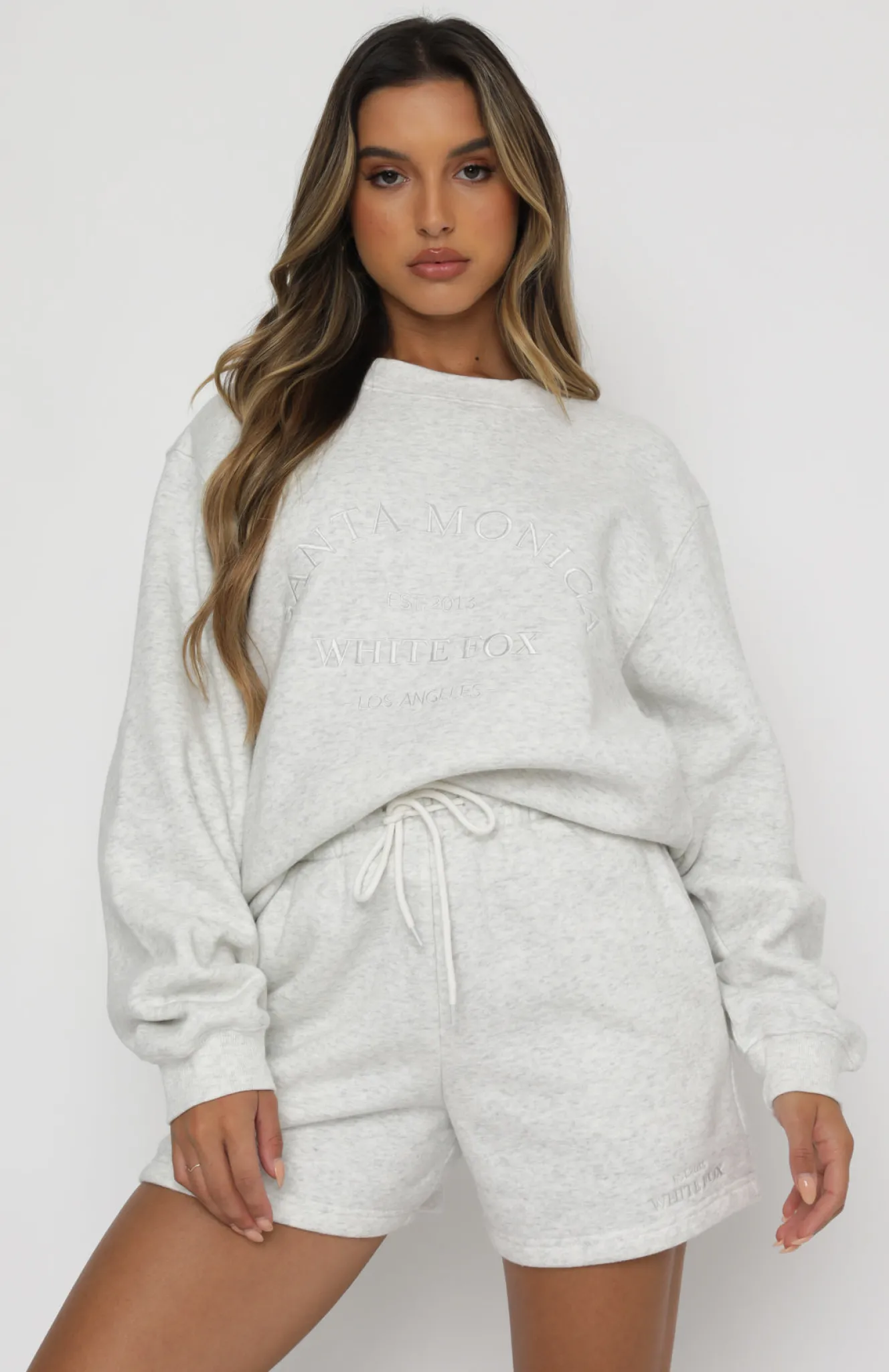 Shorts | White Fox Boutique Along For The Ride Lounge Shorts Marle grey