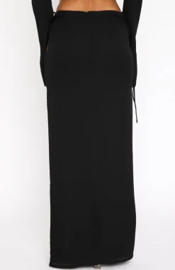 Restocked | White Fox Boutique Already Taken Maxi Skirt black