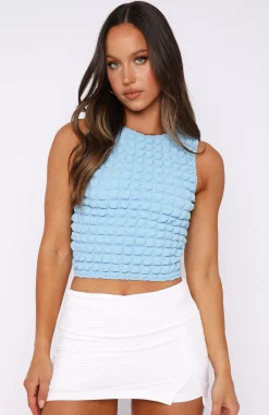Shirts & Blouses | White Fox Boutique Always In Style Crop blue