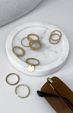 Jewellery | White Fox Boutique Amanda Ring Set gold