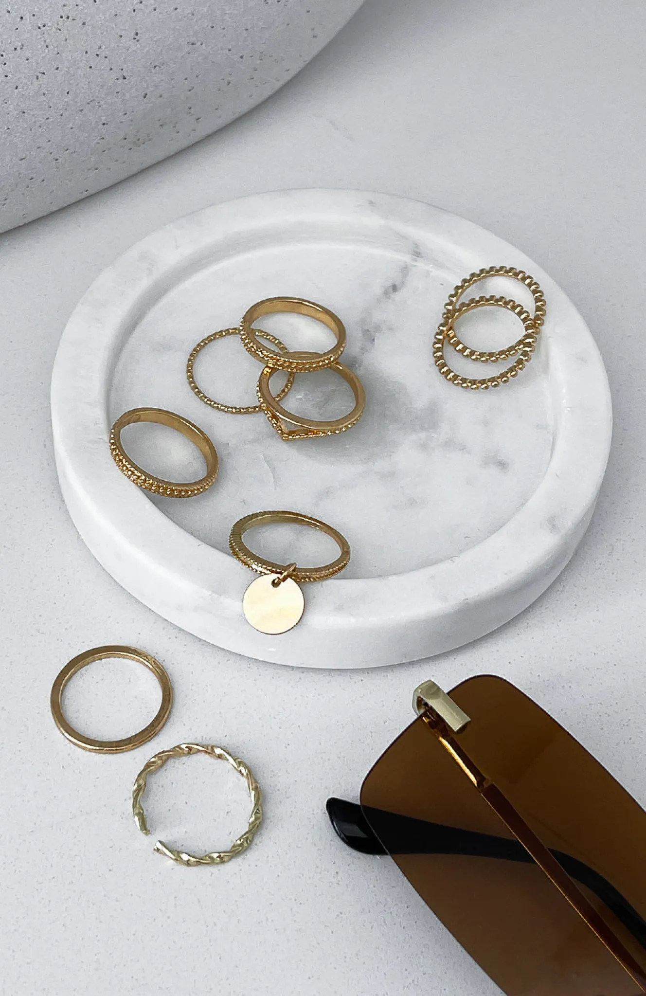 Jewellery | White Fox Boutique Amanda Ring Set gold