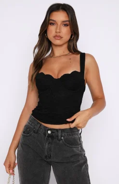 Shirts & Blouses | White Fox Boutique Attention On You Lace Cami black