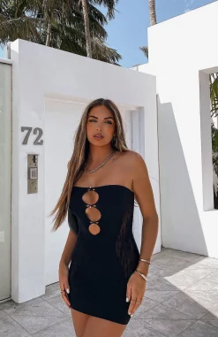 Restocked | White Fox Boutique Attention Seeker Mini Dress black