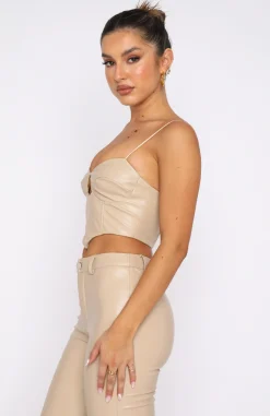 Shirts & Blouses | White Fox Boutique Back Again Bustier Taupe nude
