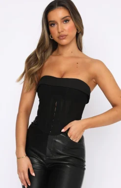 Shirts & Blouses | White Fox Boutique Bad At Love Bustier black