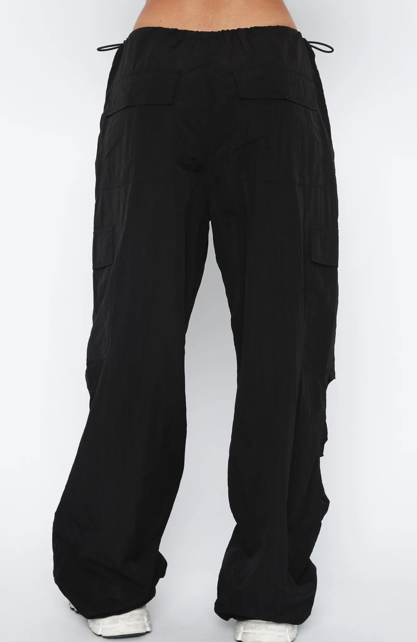Pants | White Fox Boutique Be The Moment Cargo Parachute Pants black