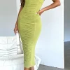 Formal Dresses | White Fox Boutique Beautiful Day Mesh Midi Dress Matcha green