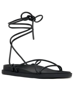 Slides | White Fox Boutique Becca Sandals PU black
