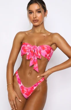 Bikini Bottoms | White Fox Boutique Belmont Bottoms Rose Et Rouge Print pink