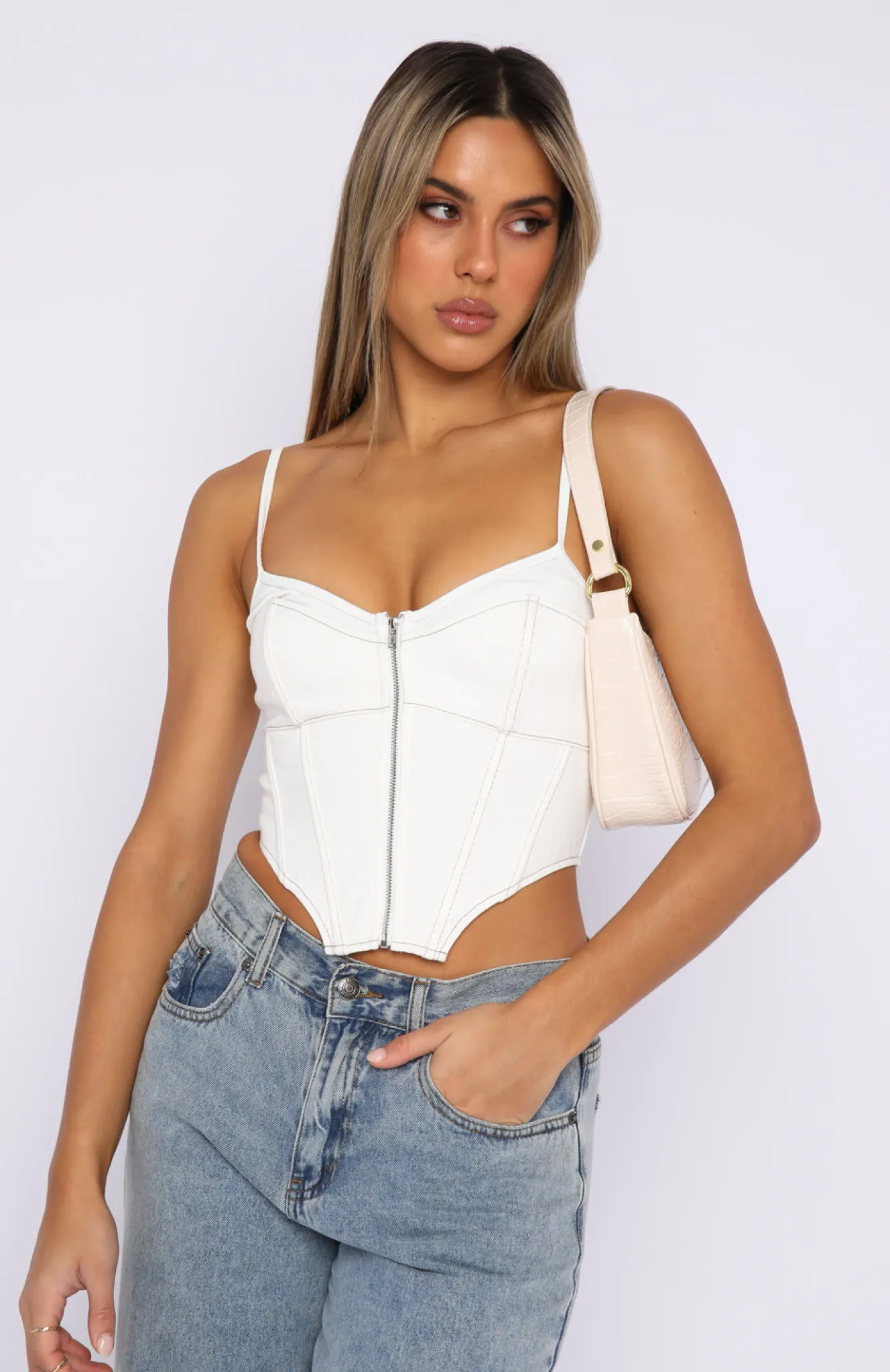 Shirts & Blouses | White Fox Boutique Best Day Ever Bustier Off white