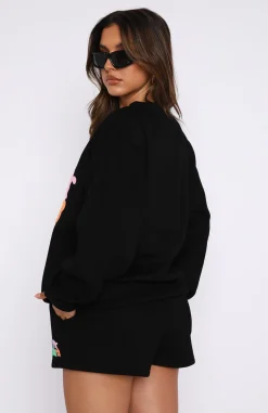 Shorts | White Fox Boutique Best Is Yet To Come Lounge Shorts black