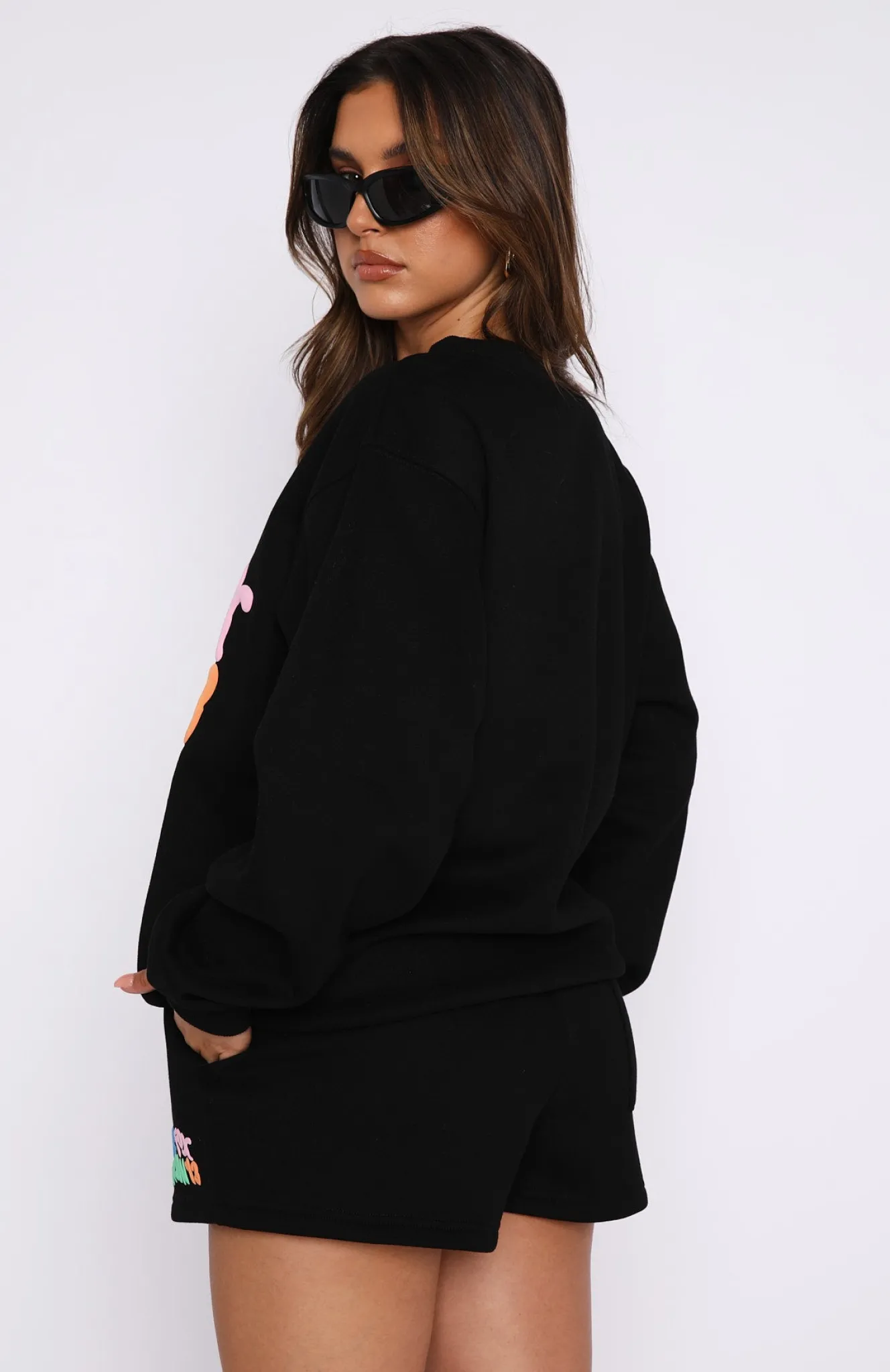 Shorts | White Fox Boutique Best Is Yet To Come Lounge Shorts black