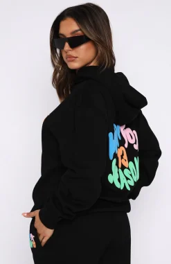 Jackets & Blazers | White Fox Boutique Best Is Yet To Come Oversized Hoodie black