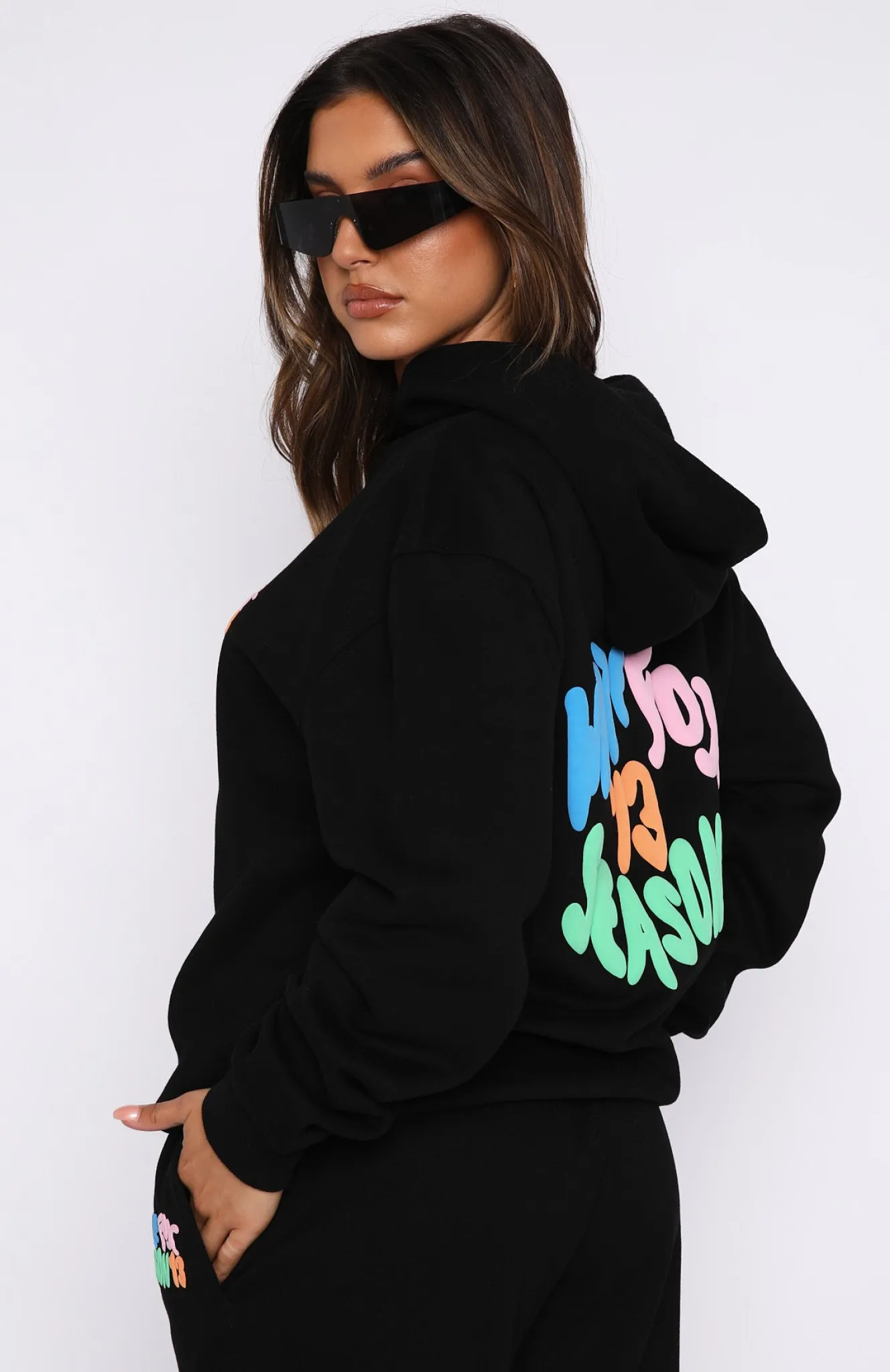 Jackets & Blazers | White Fox Boutique Best Is Yet To Come Oversized Hoodie black