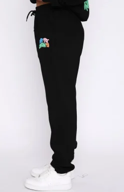 Sweatpants | White Fox Boutique Best Is Yet To Come Sweatpants black