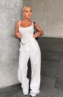 Pants | White Fox Boutique Beyond Reach Pants white