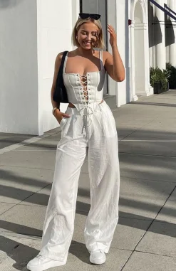 Pants | White Fox Boutique Beyond Reach Pants white
