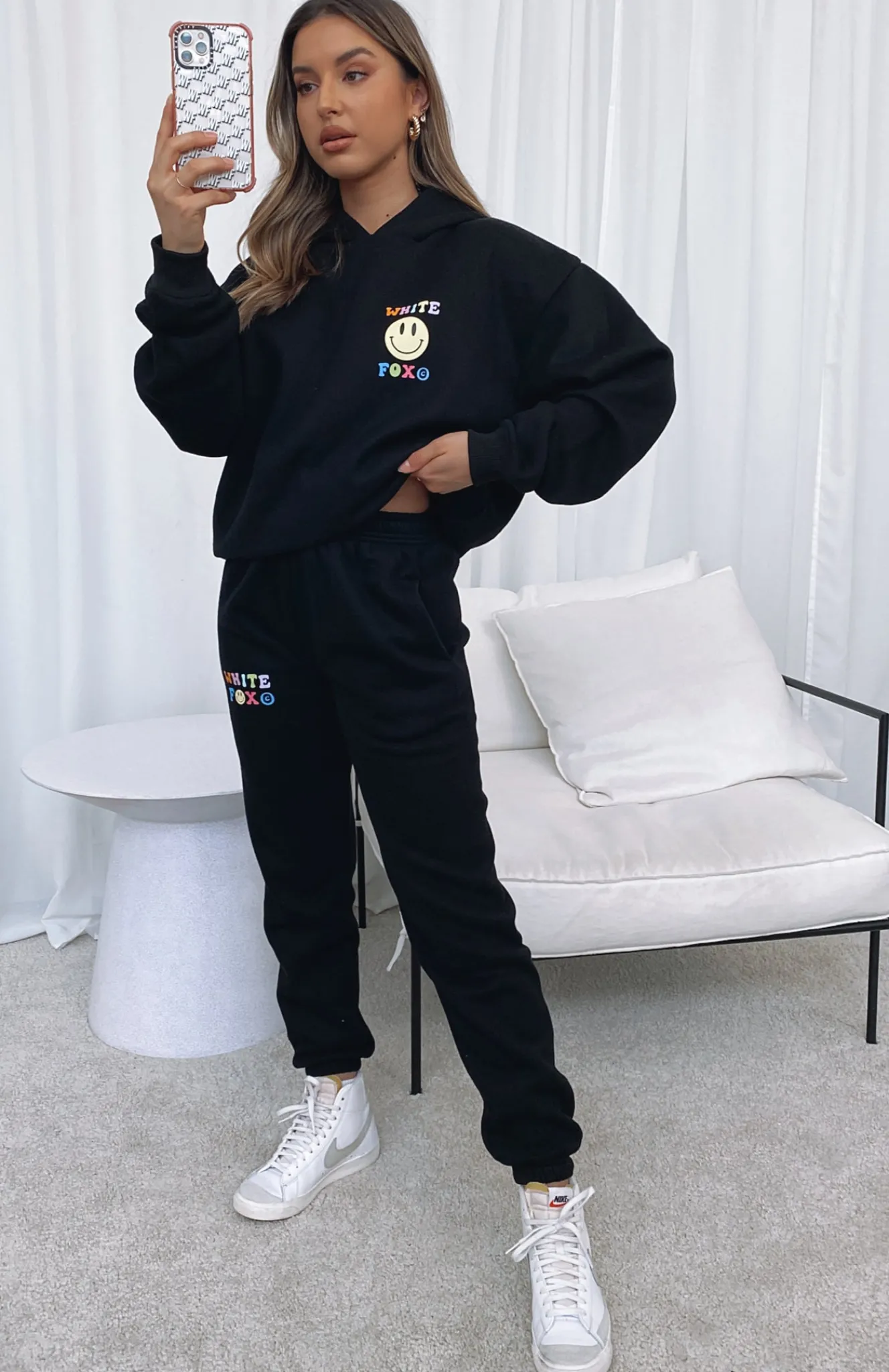 Sweatpants | White Fox Boutique Brighter Days Sweatpants black