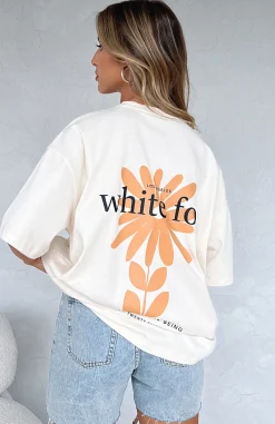 Shirts & Blouses | White Fox Boutique Bring Good Vibes Oversized Tee Butter yellow
