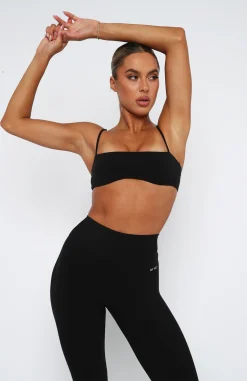 Sports Bras & Crops | White Fox Boutique Brixton Sports Bra black