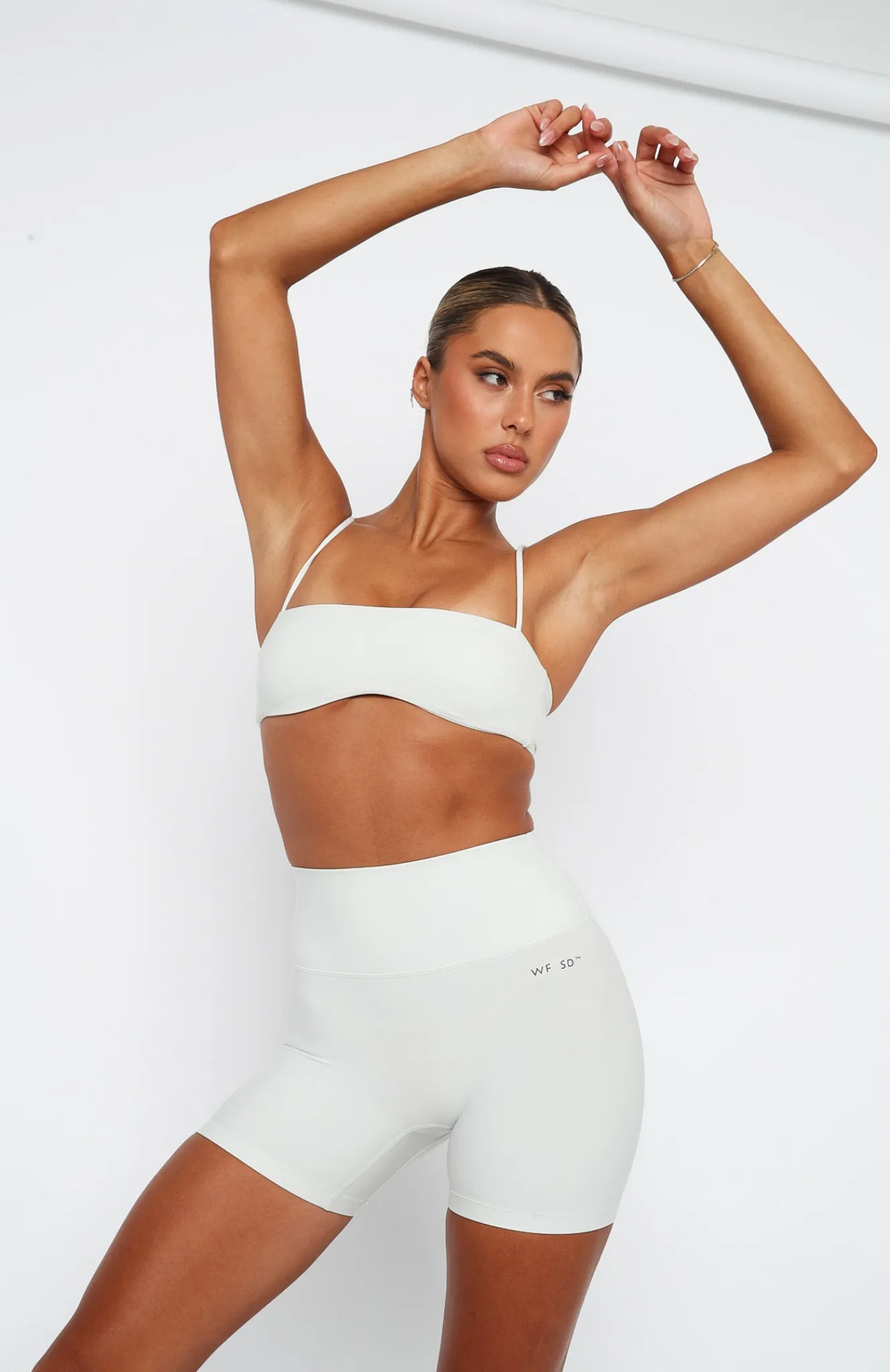 Sports Bras & Crops | White Fox Boutique Brixton Sports Bra Oyster white