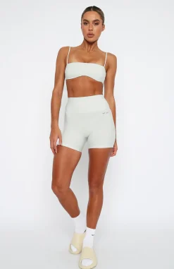 Sports Bras & Crops | White Fox Boutique Brixton Sports Bra Oyster white