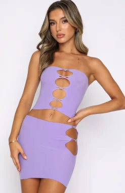 Restocked | White Fox Boutique Built Like This Mini Skirt purple