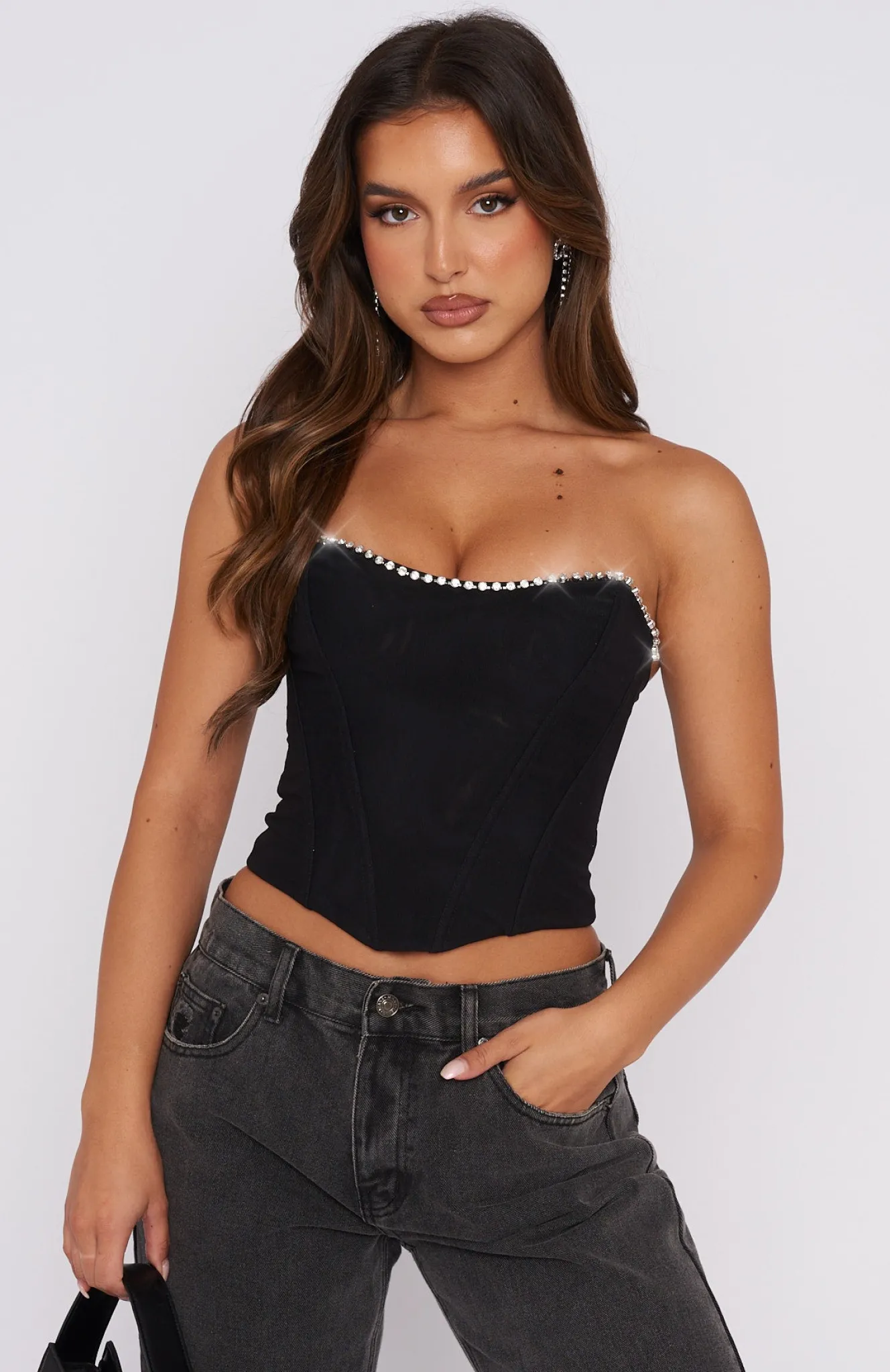 Shirts & Blouses | White Fox Boutique Burning Up Bustier black