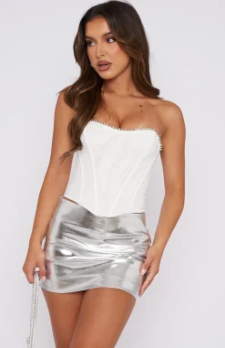 Shirts & Blouses | White Fox Boutique Burning Up Bustier white