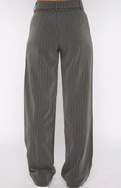 Pants | White Fox Boutique Busy Schedule Pants Stripe grey