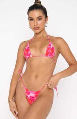 Bikini Bottoms | White Fox Boutique Cabo Bottoms Rose Et Rouge Print pink