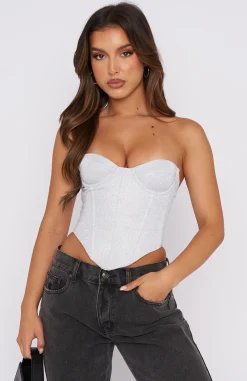 Shirts & Blouses | White Fox Boutique Canned Heat Bustier silver